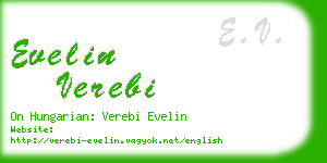 evelin verebi business card